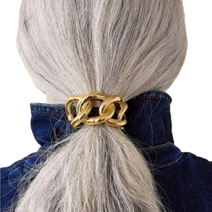 $20 (2 for $30) GOLD Metal Chain Ponytail Holder TRENDING Hair Accessories